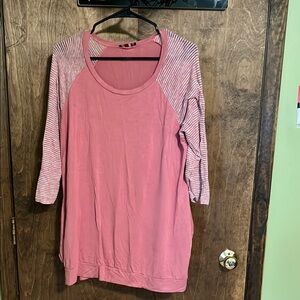 Vision Pink Striped Women's Top
